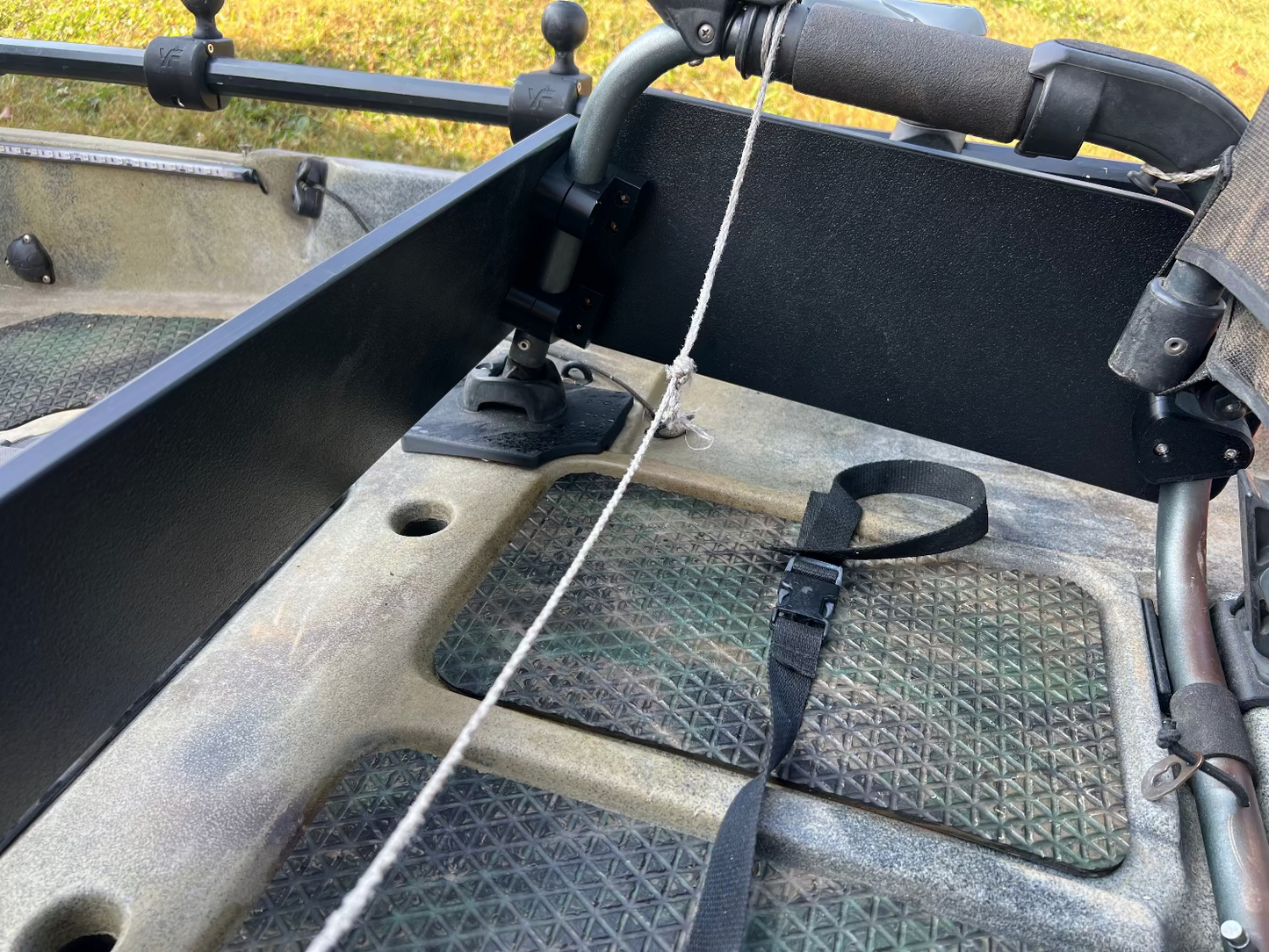 Hobie Vantage Seat Accessory Plate - Front + 2 Tall Sides - Kit with Brackets