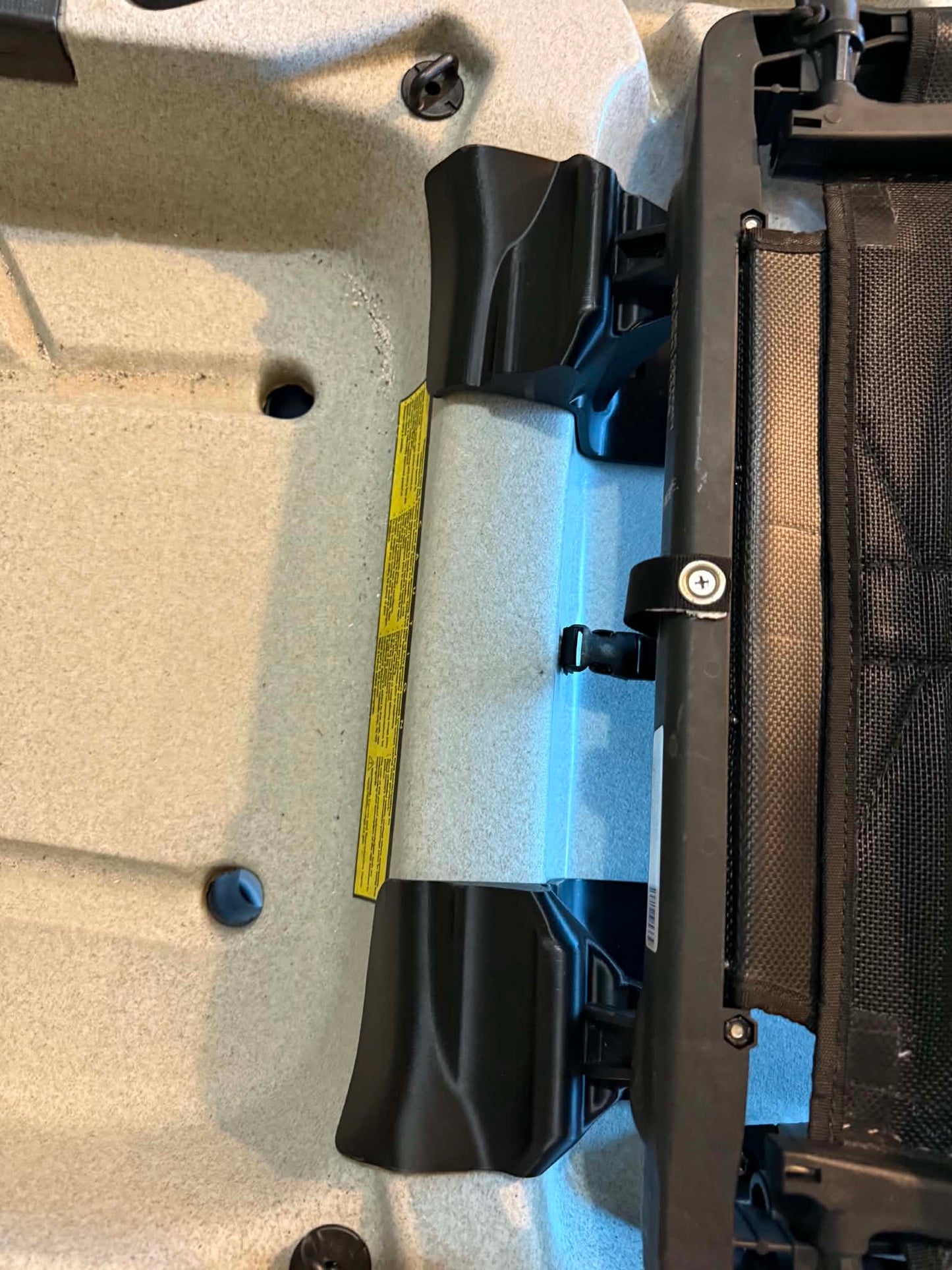 Hobie Outback Rear Seat Support Plates with 1.75" Rise - for use with SAI front risers only
