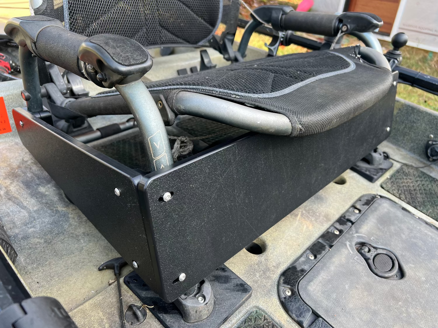 Hobie Vantage Seat Accessory Plate - Front + 1 Tall Side + 1 Regular Side - Kit with Brackets