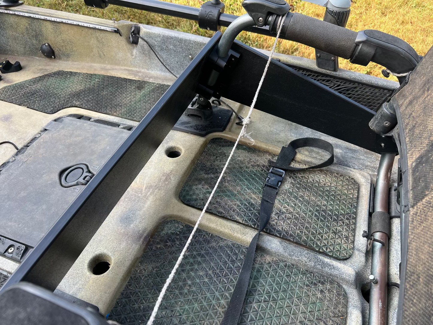 Hobie Vantage Seat Accessory Plate - Front + 2 Sides - Kit with Brackets