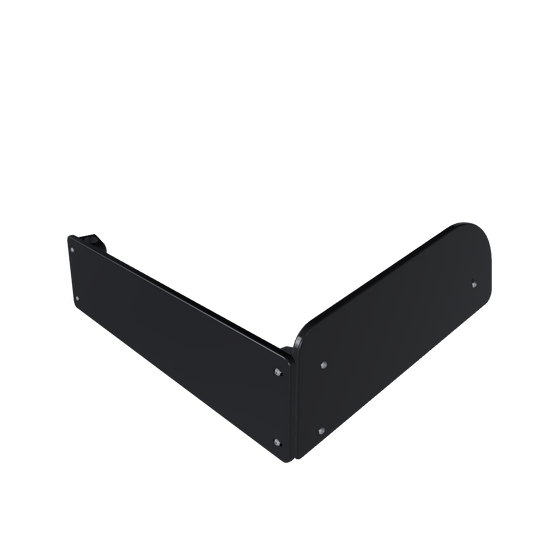 Hobie Vantage Seat Accessory Plate - Front + 1 Tall Side - Kit with Brackets